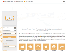 Tablet Screenshot of luxus-feriendomizile.de